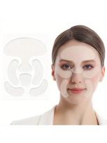 6PCS Reusable Face Silicone Pads for Wrinkles Overnight Hydrating Anti Aging Patche Face & Under Eye Smoothing Mask For Women