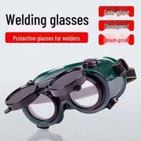 Ant galvos tvirtinami elektrinio suvirinimo akiniai - Apsauga nuo akinimo suvirintojams ir elektrikams Flip Frog Eye - Plastic Lens