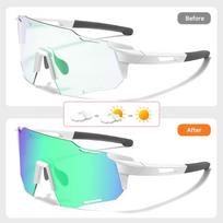 Nauji fotochrominiai dviračių sportiniai akiniai nuo saulės, unisex, UV400, spalvoto filmo lęšiai, akiniai nuo saulės, vyriški, moteriški, dviračių akiniai