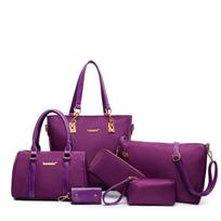 ew women's , fashionable nylon cloth mother and child bags, six-piece set, portable one-shoulder messenger women's bags