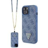 Etui do iPhone 15 Guess Crossbody Hardcase 4G Niebieskie