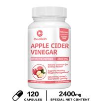 Coolkin Apple Cider Vinegar Capsules, 2400mg, Vegetarian, Dietary Supplement, Suitable for Both Men and Women 120*1
