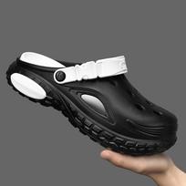 Cartoon Couple Style Squishy EVA Non-slip Closed Toe Beach Sandals 39-40 balta