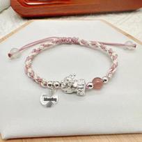 999 Sterling Silver Pixiu Luck-Charm Bracelet: Zodiac-Inspired Wealth & Fortune Beads on Red Rope for Men & Women