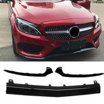 Automobilio priekinio buferio spoilerio difuzoriaus apsauginis elementas, skirtas Mercedes-Benz C klasės W205 2014-2018 C200 C250 C300 C400 juoda