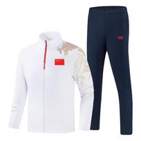 Chinese Team Sportswear: Dragon Robe Long Sleeve Athlete Training Tracksuit for Spring/Autumn