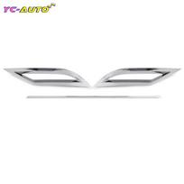 1Pair Rear Bumper Diffuser Lip Spoiler Air outlet Exhaust Strip Cover Trim For Volkswagen For VW Polo MK6 Polo Plus 2018 2019 +