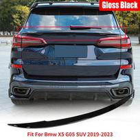 Fit For Bmw X5 G05 SUV 2019-2023 Glossy Black Rear Middle Spoiler Trunk Wing Lip Trim Tail Car Accessories Refit