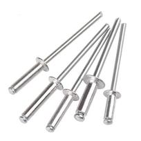 Carbon Steel M6 Core-Pulling Rivets, 100 Pack