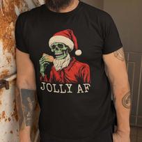 Hot Dog Christmas Skeleton Shirt M