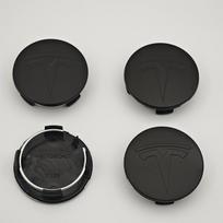 ALL1 4vnt 56mm Matinės juodos Automobilio ratlankių centriniai dangteliai Emblema Originalūs ratlankiai Stebulės dangtelis Logotipas Tesla Model 3 Y X S Automobilio priedai