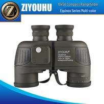 ZIYOUHU 10x50 Compass and Rangefinder Binoculars - Outdoor HD High Magnification with Distance Estimation. Black
