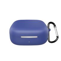 High Quality with Carabiner Earphone Cover Anti-fall Dust-proof Earphone Case Silicone Charging Box Shell for HUAWEI FreeArc tamsiai mėlyna spalva