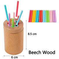 Baby Sensory Play Montessori Toys Color Shape Sorting Box Object Permanence Coin Stick Parish Kids Early Educational Wooden Toys