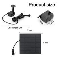 11/15.5cm Solar-Powered Fountain Pumps with Panels – 8-Nozzle Outdoor Watering Equipment & Garden Decor Sets