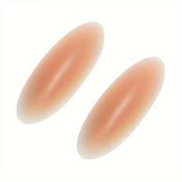 2pcs Silicone Legs Shape Pads Anti-Slip Straight Leg Patches Contouring Calf Pads  Calves Support beige-S beige