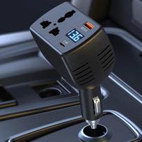 150W Skaitmeninis Ekranas Automobilinis Įkroviklis Automobilinis Keitiklis 12V 24V į 220V Automobilio Sunkvežimio Universalus Mobiliojo Telefono Greitas Įkrovimas Automobilinis Įkroviklis