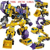 Jinbao 5 in 1 Didelis 45CM Transformuojamas Predaking Žaislai Anime Devastator KO G1 Robotas Veiksmo Figūrėlė Berniukas Vaikai Vaikas Dovana