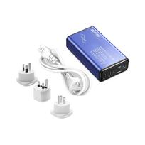 BESTEK Travel Voltage Pure Sine Wave Includes BF A O Type Travel Converts 220V to MRZ151AU Converter, Transformer Adapter, 240V, 230V, 100V, mėlyna