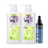 Clear Anti-Dandruff Shampoo & Syoss Styling Gel Bundle