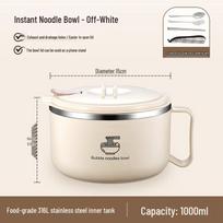 Stainless Steel Instant Noodle Bowl with Lid