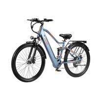 BURCHDA X27 Elektrinis dviratis 1500W piko galia 48V 17.5Ah Nuimama baterija 80KM nuotolis 27.5  Visureigis miesto e-dviratis suaugusiems geltona