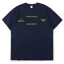 Kanye West Marškinėliai Jesus Is King Aukštos Kokybės Trumpomis Rankovėmis Marškinėliai Vintažiniai Harajuku Medvilniniai Vyrams Moterims Marškinėliai Hip Hop Gatvės Apranga Viršus 4XL