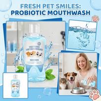Probiotic Pet Mouthwash 380ml for Dogs and Cats Oral Care Daily Use Freshens Breath and Supports Dental Hygiene Safe Formula One Size
