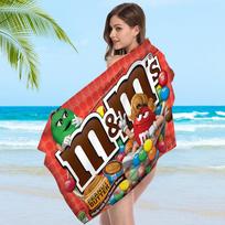 M Chocolate Candy Towel Microfiber Beach Towel Absorbent Quick dry Soft Yoga Swimming Resort Mountain Climbing Towel Cotton 30x30cm red