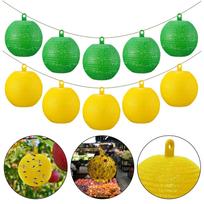 Mosquito and Fruit Fly Trap Balls for Outdoor Use Hanging Pest Control Spheres Effective Insect Catchers for Garden Patio Deck and Backyard One Size