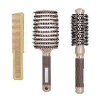 3pcs Hair Brush Comb Set: Styling Tools for Home Salon