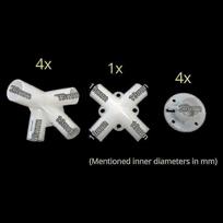 Spare Parts For 3x3m Gazebo Awning Tent Feet Corner Center Connector 25/19mm 4PCS