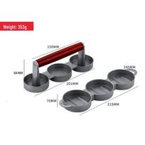 ZISIZ 3-Head Hand-Press Burger Patty Maker