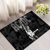Band A-ACDC Cool  Carpet for House Bedroom Decoration Kitchen Bath Super Absorbent Rug Carpet Foot Non-slip Floor mat 40x60cm