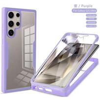360 Full Body Clear Case For Samsung Galaxy S21 S22 S23 FE S24 Plus S25 Edge S26 Ultra Shockproof Cover With Screen Protector For Galaxy S25 Edge