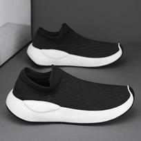 Casual shoes summer fly-woven breathable sports shoes lazy shoes soft sole lightweight socks shoes 39