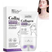 Collagen Firming Lifting Neck Cream with Massage Roller, Anti-Wrinkle Anti-Aging Moisturizer for Neck Tightening and Wrinkle Reduction
