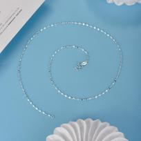 Pure Silver 999 Lip Chain Pendant Necklace - Versatile Hot-Selling Silver Accessory