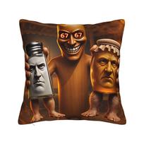 Angel Tung Tung God Sahur Brainrot Meme Phone Calling Pillow Case  Novelty Pillow Cover Comfy Pillowcases For Living Room Chair 30x30cm 12x12in