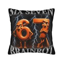Tung Tung Sahur Funny Ramadan Gym Meme Pillow Cover  Comfy Cushion Cover Novelty Pillow Case For Couch Sofa Bedroom 30x30cm 12x12in