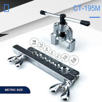 Manual Flare Tool Kit for Tubing with Multiple Hole Sizes Suitable for Creating Double Flares in Metal Pipes one size
