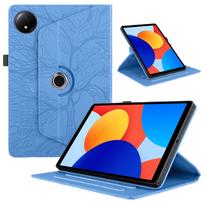 Suitable for Redmi pad SE 8.7 2026 flat leather case 360 rotating bracket Tree of Life embossed anti-drop case Redmi pad se 8.7 2024 mėlyna