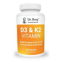 Vitamin D3 K2 w/ MCT Oil 10,000 IU of Vitamin D3, 100 mcg 120 Capsule 120