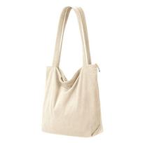 Hot-selling corduroy handbag lazy shoulder bag casual large-capacity shopping bag simple and retro dramblio kaulas