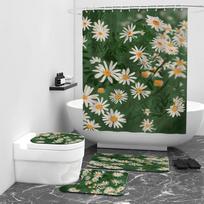 „Daisy“ serijos skaitmeninė spausdinta dušo užuolaida, blokuojanti vandeniui atspari užuolaida vonios kambariui W90cm*L180cm