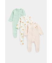 MOTHERCARE šliaužtinukas ilgomis rankovėmis 3 vnt., FC099