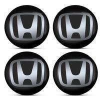 Honda 4 vnt. Automobilio ratlankio centrinis dangtelis 56 mm Emblema Lipdukas Ratlankio lipdukas Honda Civic Mugen Accord Odyssey JAZZ CRV Fit Hrv Ja ruda