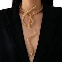 Retro Snake Necklace with Adjustable Feature for Multiple Wear as Chokers Bracelet Armband Alloy Fashion Accessory auksas