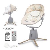Elektrinis kūdikio supamasis gultukas Lorelli Storky Beige su „Bluetooth“ ir nuotolinio valdymo pulteliu