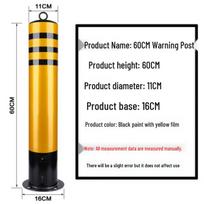 Steel Reflective Anti-Collision Warning Post 114*600mm Movable Full Film Lifting Ring